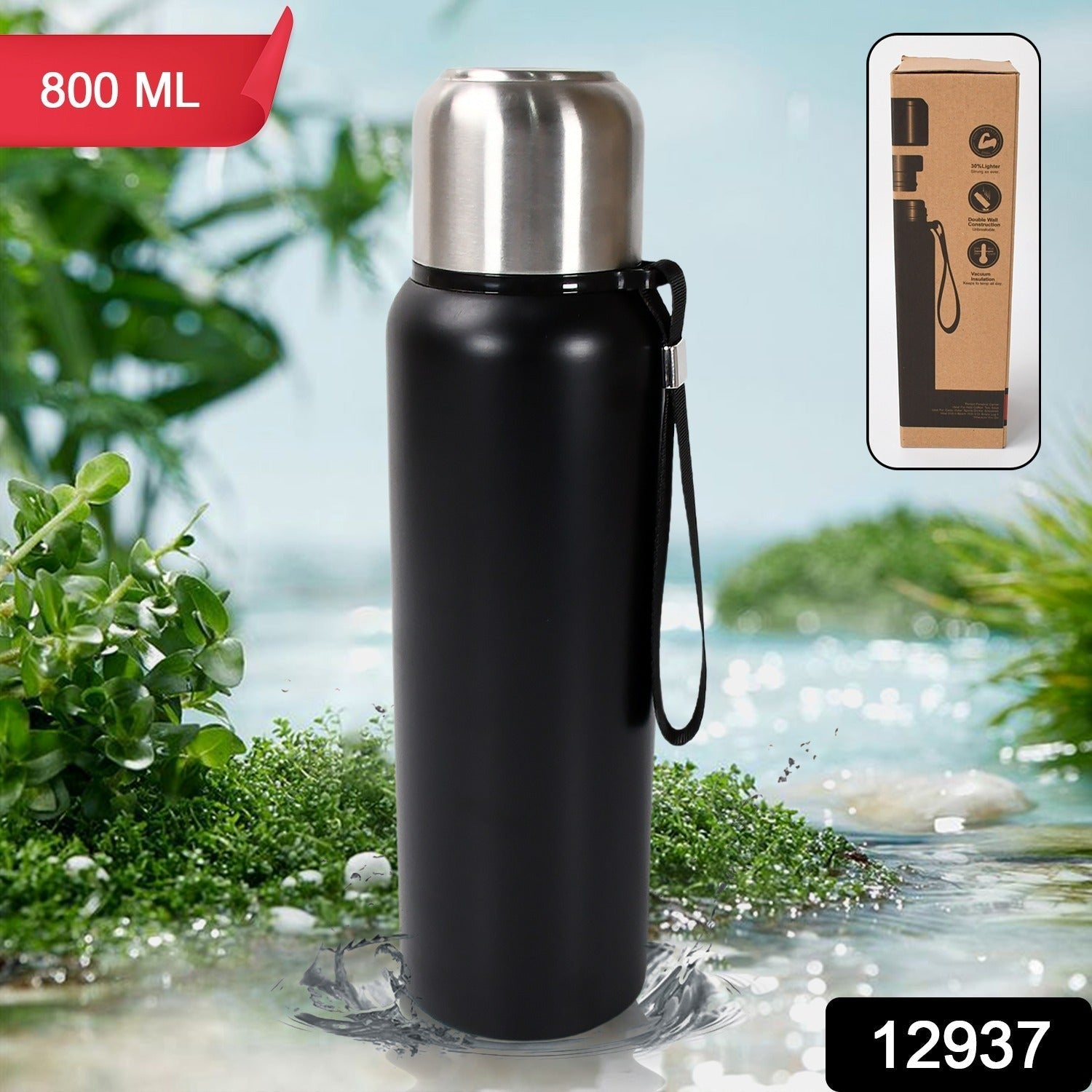 Stainless Steel Water Bottle, Fridge Water Bottle, Stainless Steel Water Bottle Leak Proof, Rust Proof, Cold & Hot Thermos steel Bottle| Leak Proof | Office Bottle | Gym | Home | Kitchen | Hiking | Trekking | Travel Bottle (800ML) Stainless Steel Water Bottle, Fridge Water Bottle, Stainless Steel Water Bottle Leak Proof, Rust Proof, Cold & Hot Thermos steel Bottle| Leak Proof | Office Bottle | Gym | Home | Kitchen | Hiking | Trekking | Travel Bottle (800ML)